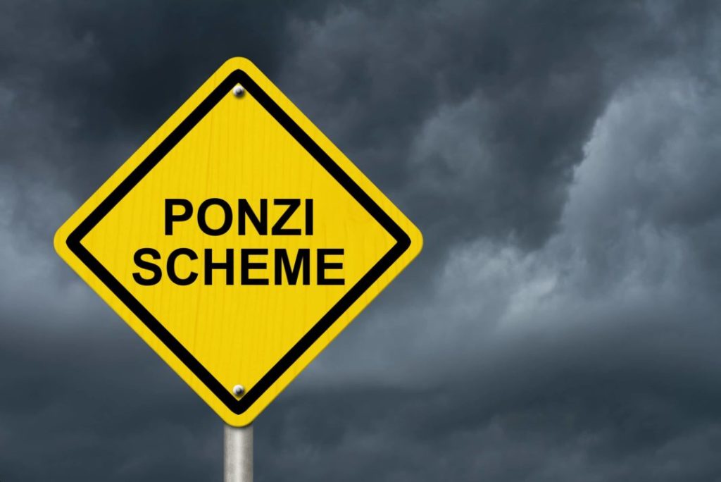 Ponzi Scheme Sign